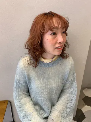 ミディアム カラー ブリーチ/アレンジ 天満/chihiroのヘアスタイル