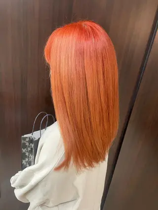 セミロング カラー ヘアアレンジ 透明感カラー✨艶髪 制作🌱山根あゆみのヘアスタイル