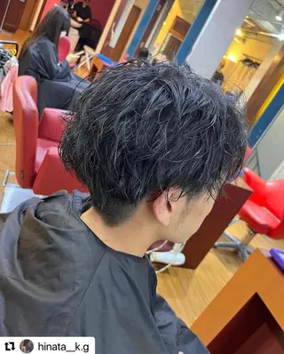 ショート カラー パーマ メンズ 🩷Eny terrace🩷のヘアスタイル