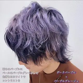 ショート カラー メンズ jill by gisel＿のヘアスタイル