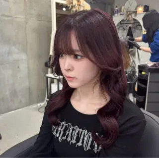 セミロング カラー XELM高崎 nearaのヘアスタイル