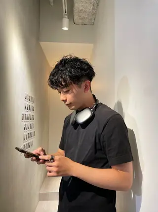 パーマ メンズ いまかわ ゆなのヘアスタイル