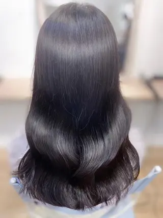 ロング カラー 🩵髪質改善🩵 韓国ヘア🩵花澤みりのヘアスタイル