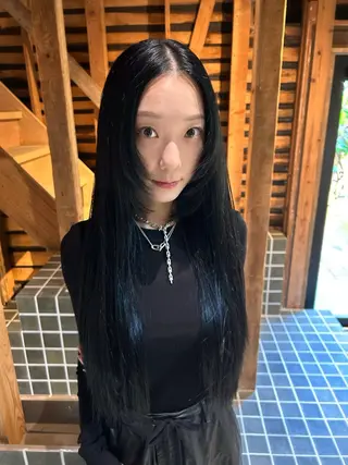 ロング カラー 濱田 憲佑のヘアスタイル