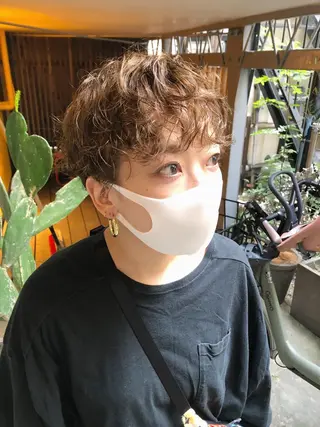 ショート パーマ 高橋 愛美のヘアスタイル