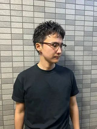 ショート パーマ メンズ 💈メンズ短髪特化 ✂︎伊藤大輝💈のヘアスタイル