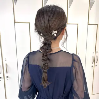 ヘアアレンジ マミ☁️ヘアセット /お呼ばれヘア/銀座のヘアスタイル