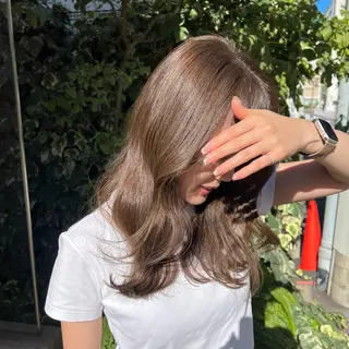 ロング カラー 谷町/Le'a /竹原しおなのヘアスタイル