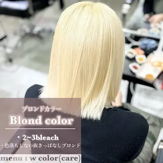 カラー ヘアアレンジ 艶髪ハイトーン/ ブロンド/Nagiのヘアスタイル