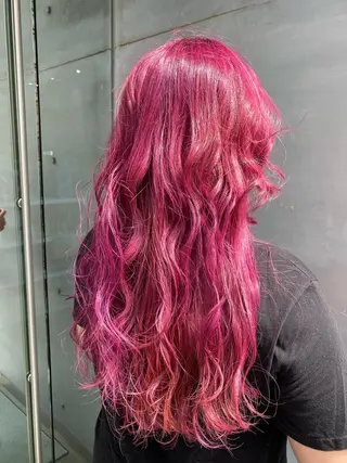 ロング カラー brace今里店店長 加井直樹のヘアスタイル