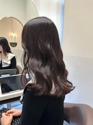 セミロング カラー 矢野 晃平のヘアスタイル