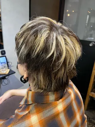 ショート カラー ハイトーン/韓国風/ 艶髪/吉祥寺のヘアスタイル