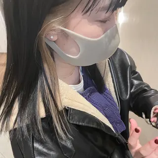 ミディアム 田中 樹奈のヘアスタイル