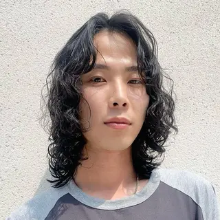 ロング パーマ ヘアアレンジ メンズ fifth 石川 凪のヘアスタイル