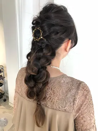 ロング ヘアアレンジ レイヤー×ヘッドスパ *保田遥*のヘアスタイル
