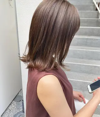 ミディアム カラー 柔らかいcolor 🌿harukaのヘアスタイル