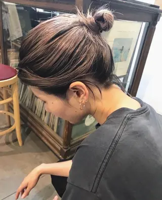 ロング カラー 赤み消しカラー/ ナチュラル/トモキのヘアスタイル