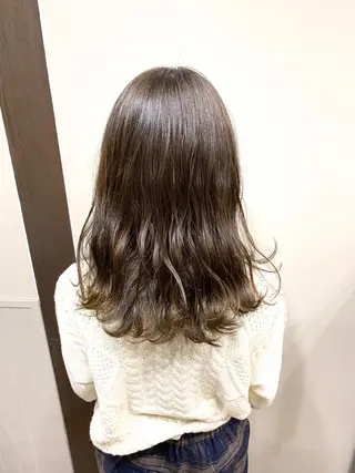 セミロング カラー 東條 克義のヘアスタイル
