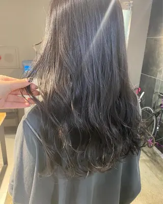 ロング カラー ヘアアレンジ メンズ キッズ ネイル マツエク・マツパ 透明感カラー🤎 ゆりのヘアスタイル