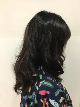 ロング パーマ 大石 さやかのヘアスタイル