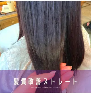 セミロング 髪質改善/縮毛矯正 /青山 早希🐾のヘアスタイル