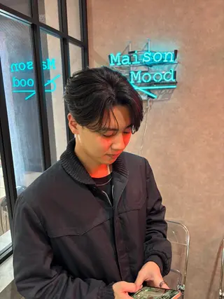 ショート パーマ メンズ 長谷川 湧のヘアスタイル