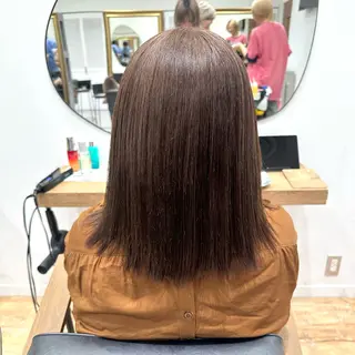 セミロング 透明感イルミナカラー ／寒色/MOMOKAのヘアスタイル