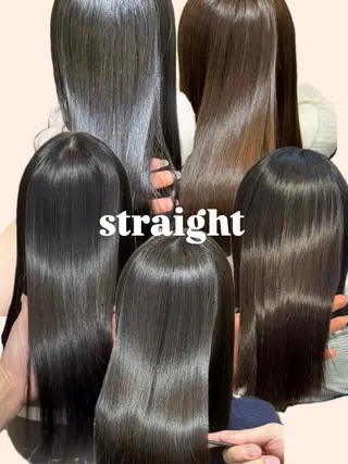 セミロング カラー パーマ 堤　葵生/透明感カラ ー/髪質改善縮毛矯正のヘアスタイル