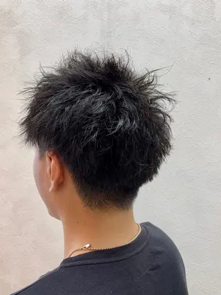 ショート パーマ 加藤 遥花のヘアスタイル