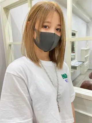 ミディアム カラー 鈴木/ニュアンス パーマ/メンズのヘアスタイル