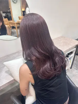 セミロング カラー ピンクカラー/ mana🎀のヘアスタイル