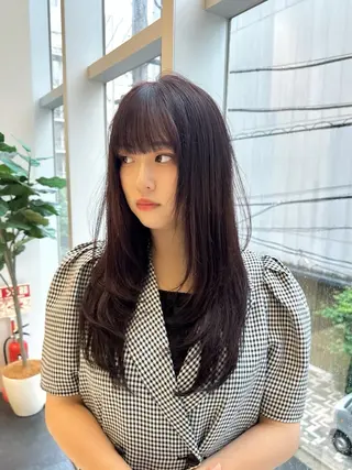 ロング カラー 矢野 晃平のヘアスタイル