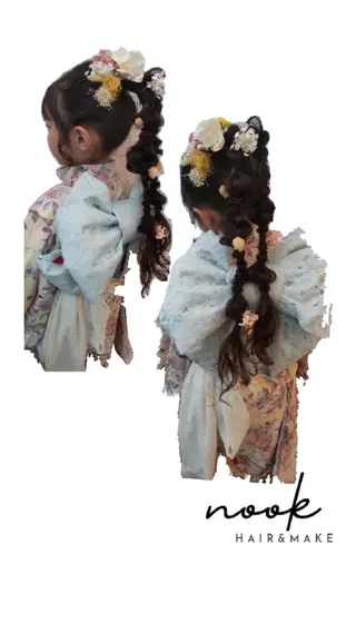 ヘアアレンジ hair&make nookのヘアスタイル