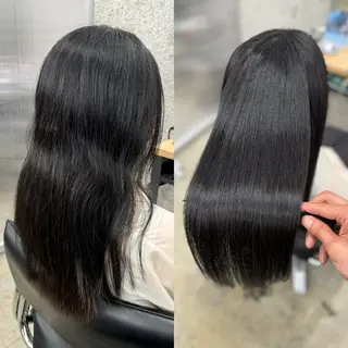 セミロング 髪質改善/浅沼 亮のヘアスタイル
