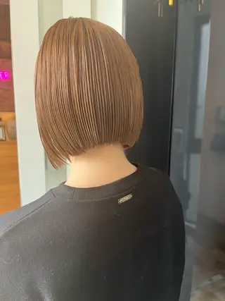 ショート カラー ヘアカラー&縮毛矯正 STAR☆RIVERのヘアスタイル