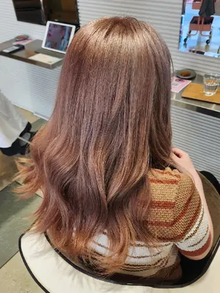 ミディアム 暖色カラー/髪質改善 /メンズ🧡莉南のヘアスタイル