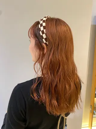 ミディアム 大人可愛い♡コテ巻き パーマ🌼杉田 萌恵のヘアスタイル