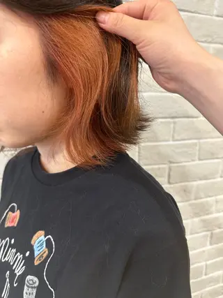 ミディアム カラー 髙橋遥 /メンズカットのヘアスタイル