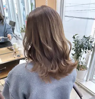 セミロング カラー 💘大人可愛く💘 Natsuki❥❥❥のヘアスタイル
