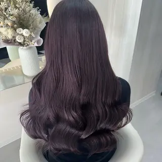 ロング カラー Rio🎀ブリーチ なし透明感♡顔周り♡のヘアスタイル