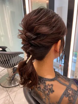 セミロング 韓国風パーマ/ヘア セット/店長みづきのヘアスタイル