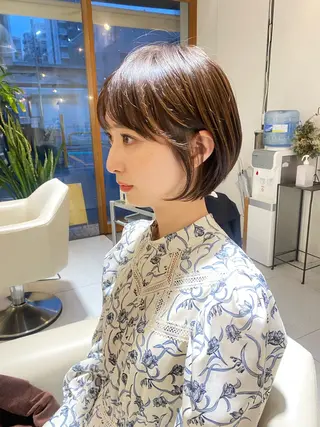 ショート カラー 安永 涼のヘアスタイル