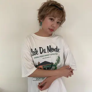 ショート ヘアアレンジ 馴染ませNo.1🧃 エクステ・アレンジのヘアスタイル