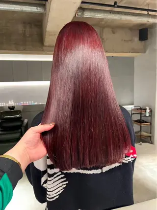 ロング カラー 中村 衣里のヘアスタイル