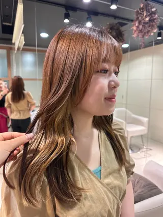 ロング ブリーチカラー/ベー ジュ/Hono🦖のヘアスタイル