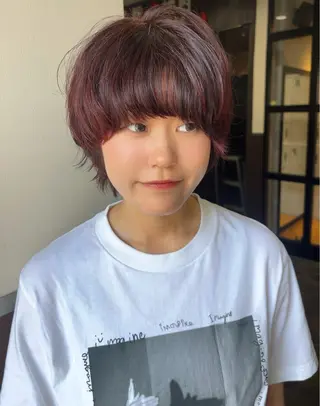 ショート Maki /透明感カラーのヘアスタイル