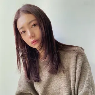 セミロング カラー 透けるカラー 🫧かふうのヘアスタイル