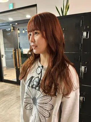 ロング yuma/ブリーチ なし/透明感/暖色のヘアスタイル