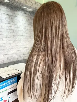 ロング カラー ヘアークルーズ ピースのヘアスタイル