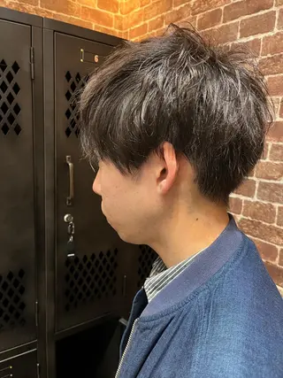 ミディアム カラー パーマ ヘアアレンジ メンズ キッズ ネイル マツエク・マツパ アイブロウ 久木原 ゆりのヘアスタイル